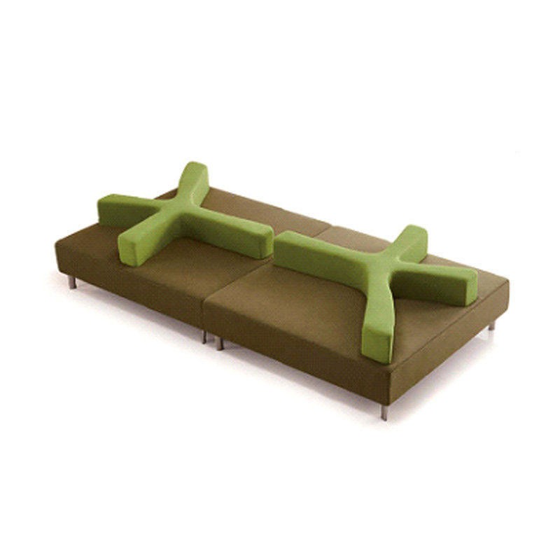 Modular Public Lounge Sofa with Privacy Screen | Multi-Functional Seating System - Image 5