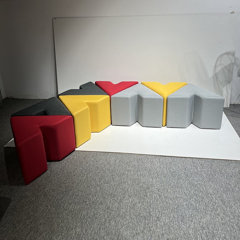 Creative Modular Ottoman Stool | Geometric Configurable Lounge Seating - Image 2