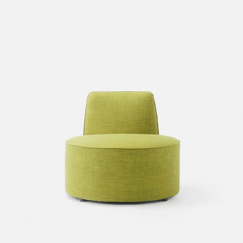 Round Low-Back Lounge Chair | Modern Upholstered Chair for Public Spaces - Image 4
