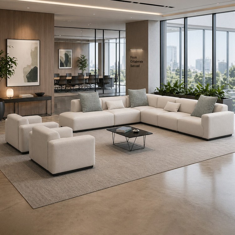 Modern Modular Sectional Sofa | Large Multi-Seater Corner Lounge Sofa - Image 4
