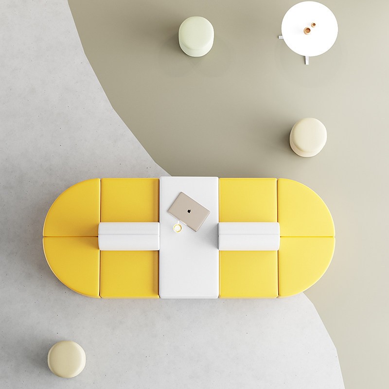 Modular Island Lounge Sofa for Collaborative Public Spaces - Image 4