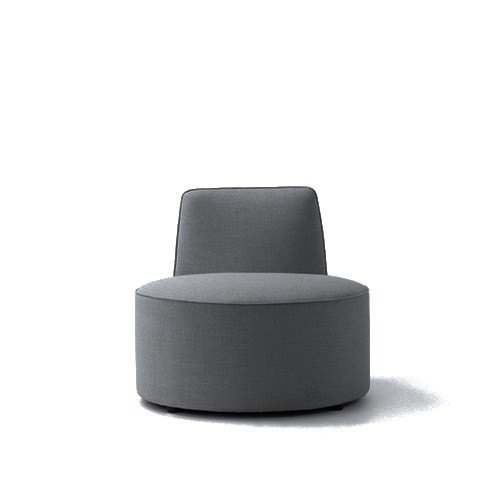 Round Low-Back Lounge Chair | Modern Upholstered Chair for Public Spaces - Image 5