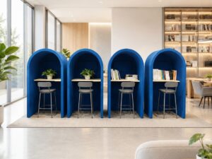 Arched High-Back Privacy Booth | Individual Work & Lounge Pod