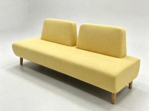 Modern Double-Back Bench Sofa | Open Multi-User Public Lounge Seating