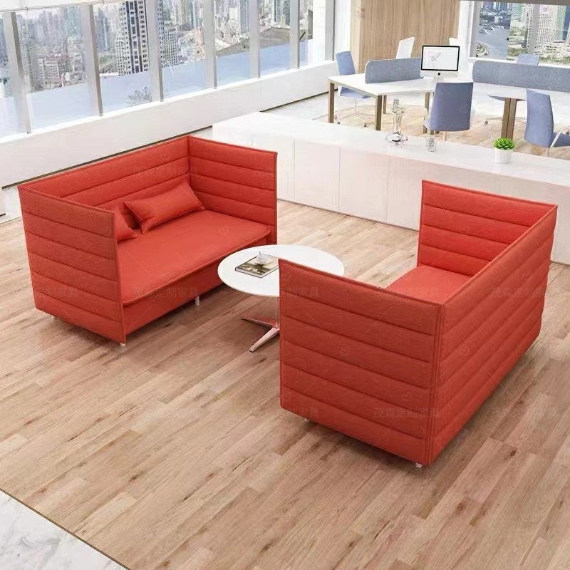 High-Back 2-Seater Privacy Sofa | Modern Business Lounge & Meeting Seating - Image 2