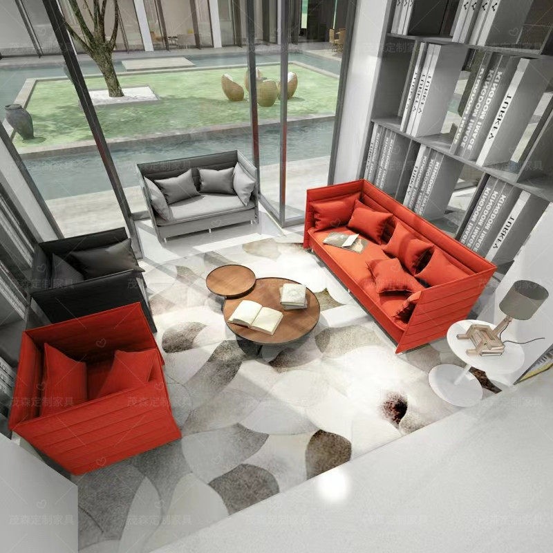 High-Back 2-Seater Privacy Sofa | Modern Business Lounge & Meeting Seating - Image 3