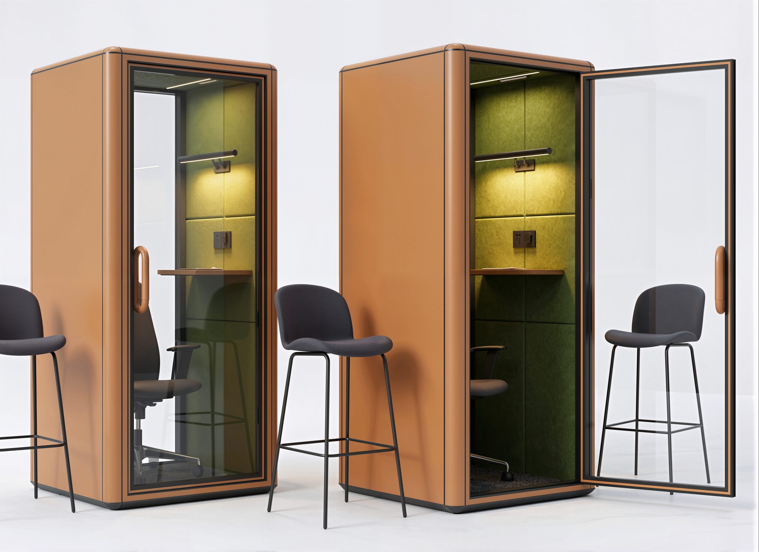 Single Person Soundproof Office Booth | Acoustic Phone Booth for Office & Co‑working Space - Image 4