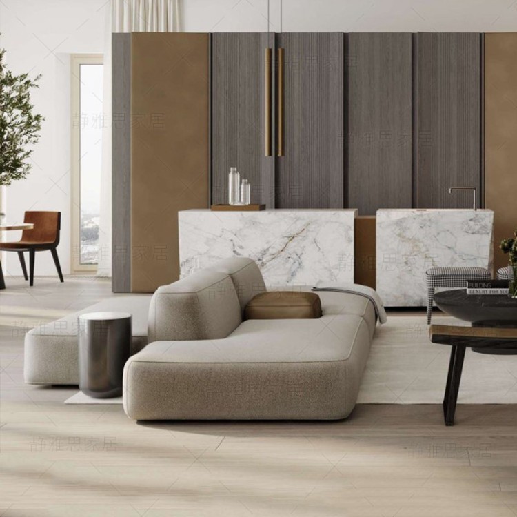 Modern Minimalist Modular Sectional Sofa | Flexible Layout Sofa System for Living & Commercial Spaces - Image 3