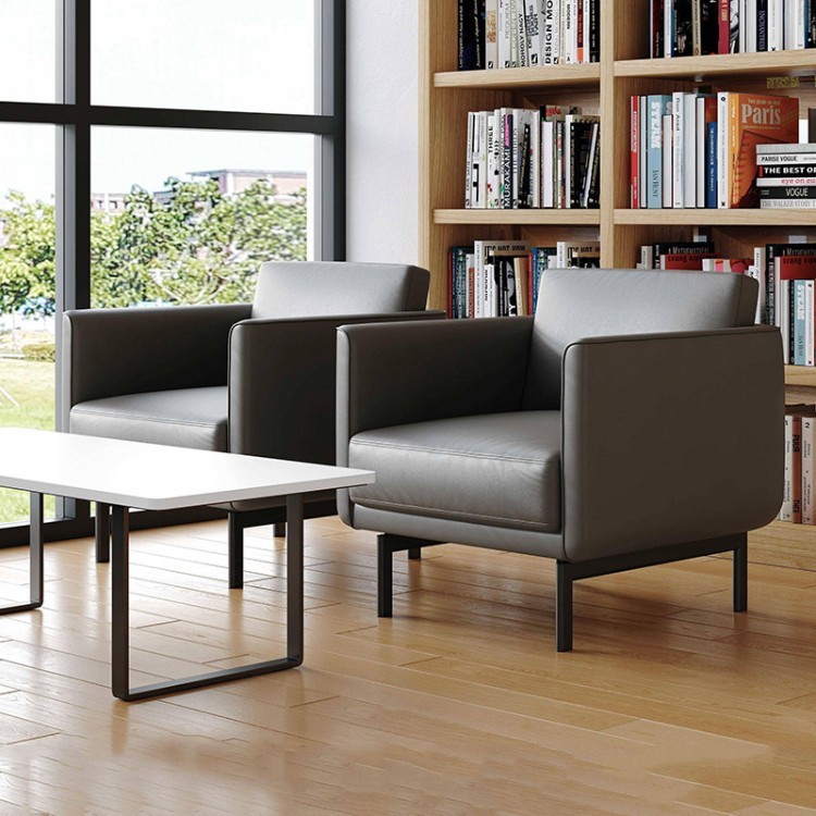 Modern Back-to-Back Office Sofa | Double-Sided Reception Seating System - Image 3