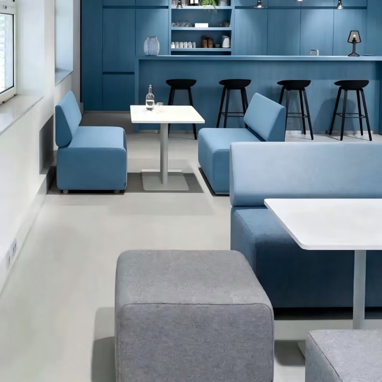 Modern Bolster Back Lounge Sofa Set | Minimalist Geometric Commercial Seating - Image 3