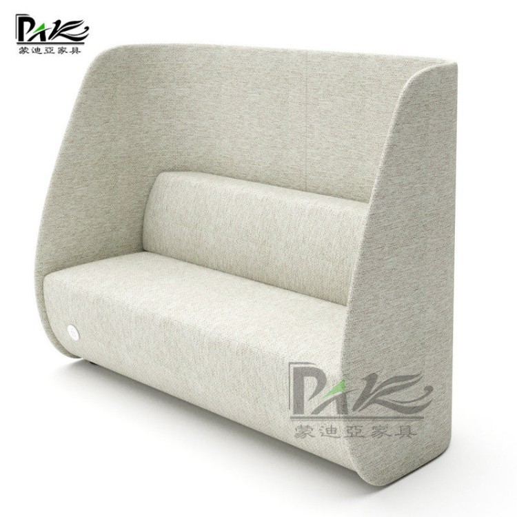 High-Back Privacy Lounge Sofa | Two-Tone Upholstery for Offices, Reading Areas & Commercial Spaces - Image 2