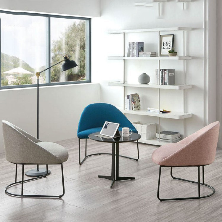 Modern Curved Lounge Chair | Upholstered Reception & Guest Chair