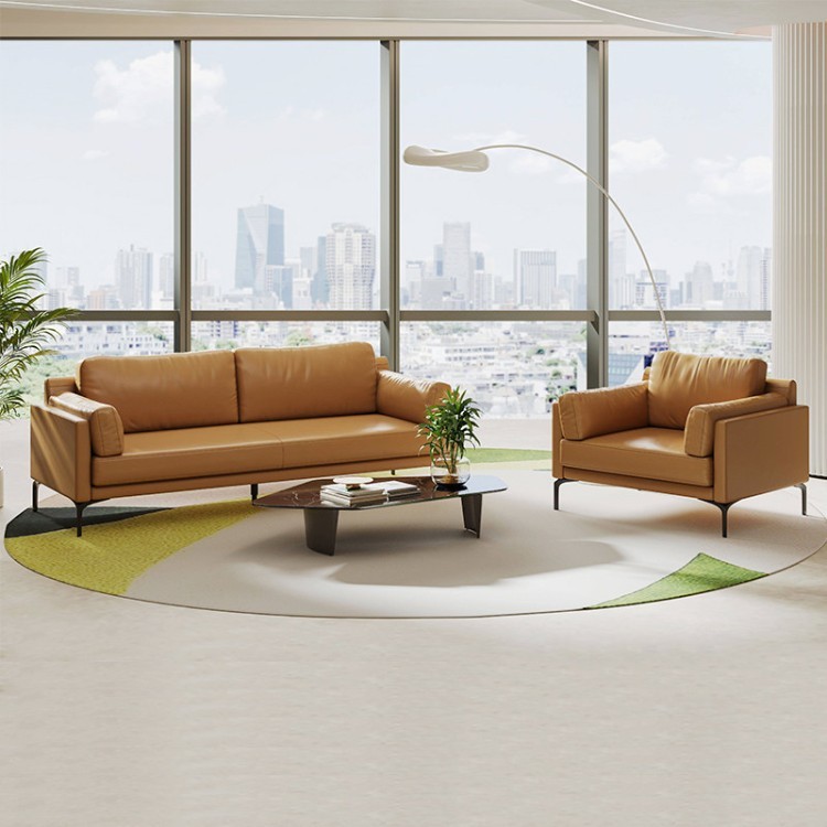 Modern Executive Reception Sofa Set | 1-Seater & 3-Seater Lounge Sofa - Image 3