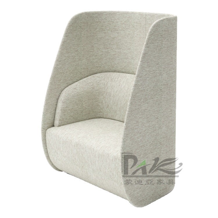 High-Back Privacy Lounge Sofa | Two-Tone Upholstery for Offices, Reading Areas & Commercial Spaces - Image 5