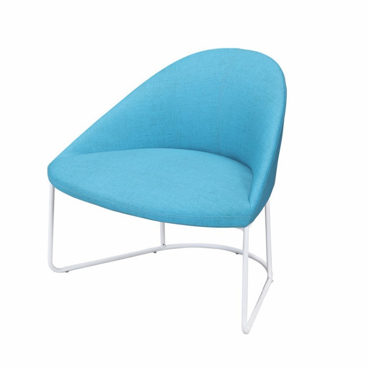 Modern Curved Lounge Chair | Upholstered Reception & Guest Chair - Image 5