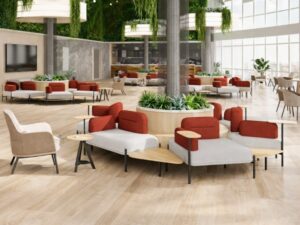 Modern Circular Modular Lounge Sofa | Wrap-Around Commercial Public Seating System