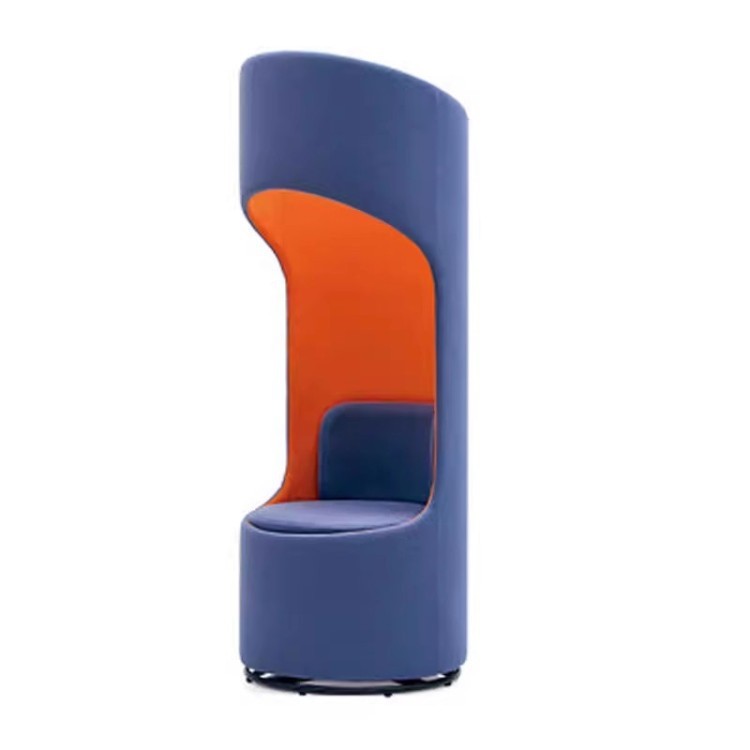 Semi-Enclosed Privacy Phone Booth | High-Back Single-Person Call Pod - Image 4