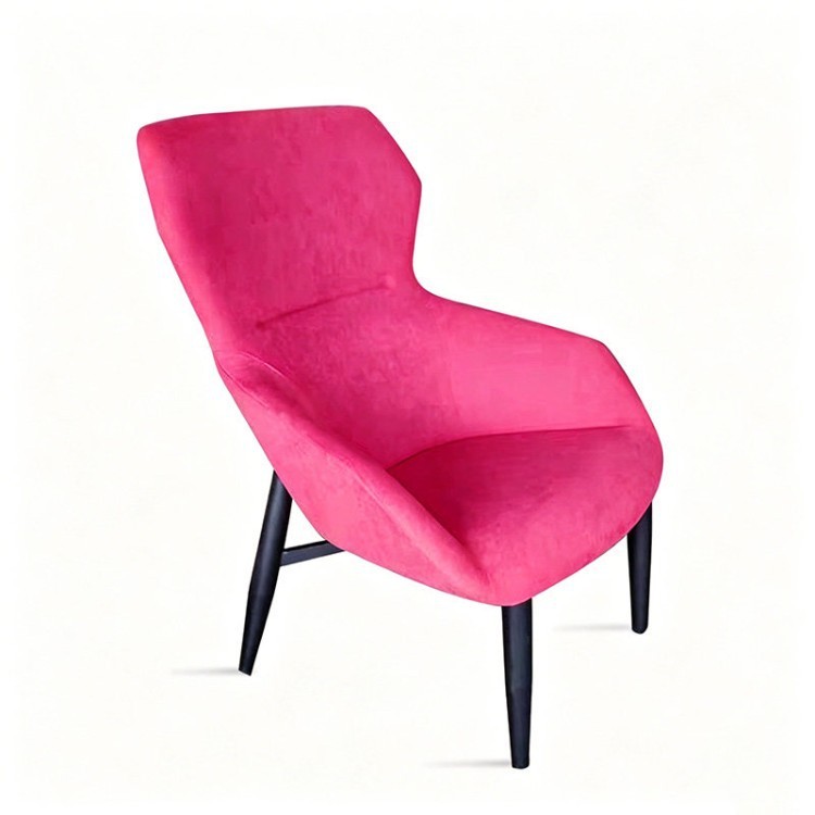 Modern High-Back Lounge Chair | Curved Upholstered Business Accent Chair