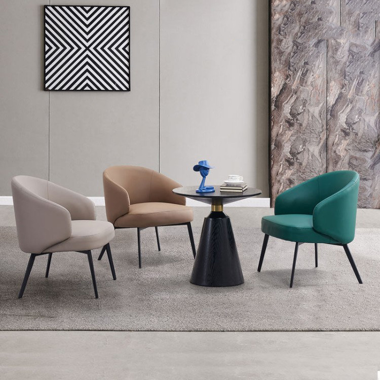 Modern Upholstered Lounge Chair | Curved Comfort Design for Offices, Lounges & Public Spaces