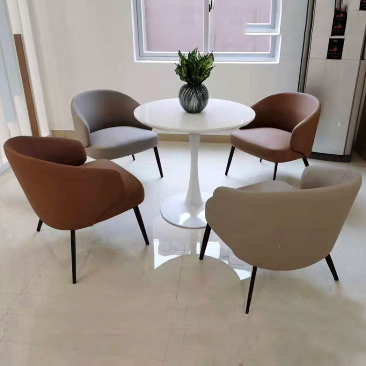 Modern Upholstered Lounge Chair | Curved Comfort Design for Offices, Lounges & Public Spaces - Image 3