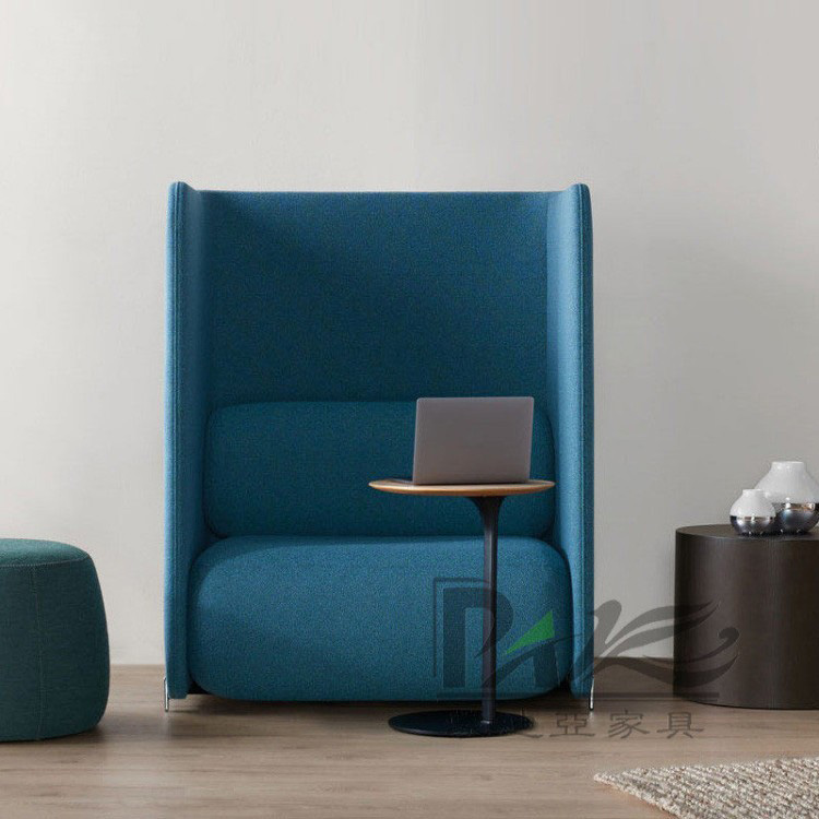 High-Back Booth Sofa with Side Table | Semi-Private Seating for Modern Commercial Spaces - Image 2
