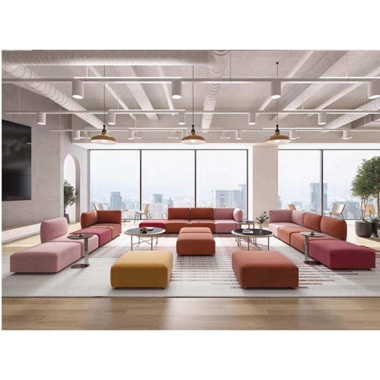 Modern Modular Lounge Sofa | Rounded Upholstered Commercial Seating - Image 3