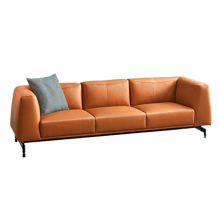 Modern 3-Seater Executive Leather Sofa | Luxury Office Reception Sofa - Image 5
