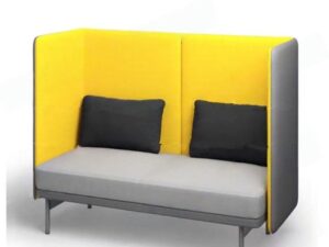 High Back Enclosed Office Sofa | Modular Privacy Lounge Sofa Booth