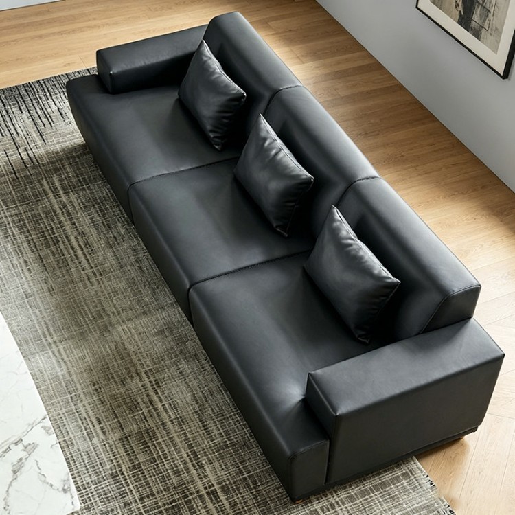 Modern 3-Seater Executive Sofa | Wide-Seat Office Reception Sofa - Image 2