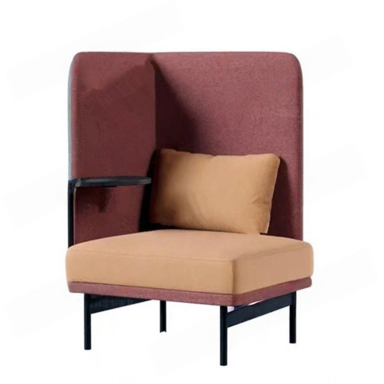 High Back Enclosed Office Sofa | Modular Privacy Lounge Sofa Booth - Image 4