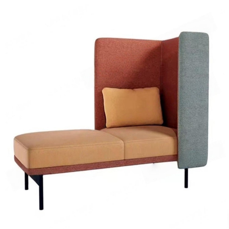 High Back Enclosed Office Sofa | Modular Privacy Lounge Sofa Booth - Image 5