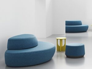 Modern Curved Modular Sofa | Creative Streamlined Lounge Sofa