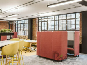 Modern High-Back Upholstered Booth Sofa | Semi-Private Seating for Offices & Commercial Spaces