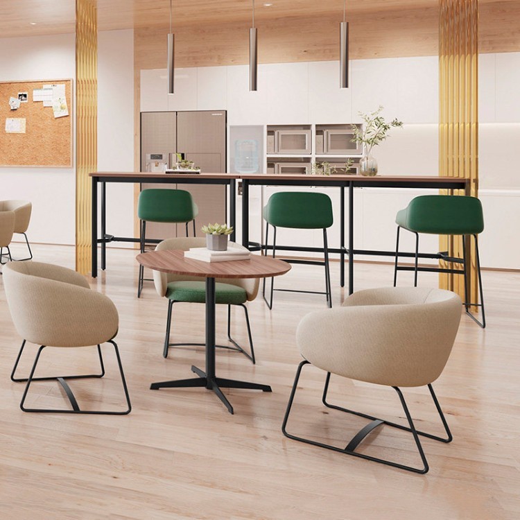 Modern Scandinavian Bar Stool | Minimalist Commercial High Counter Chair - Image 3