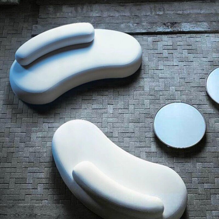 Modern Curved Lounge Sofa Set | Sculptural Round Upholstered Seating for Commercial Spaces - Image 4