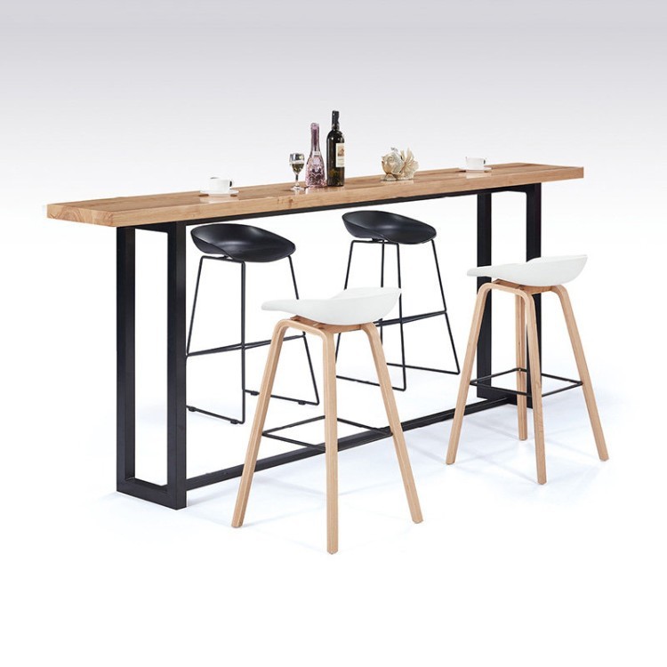 Modern Scandinavian Bar Stool | Minimalist Commercial High Counter Chair - Image 4