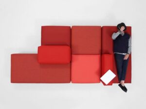 Modular Sectional Sofa | Creative Combination Lounge Sofa for Modern Commercial Spaces