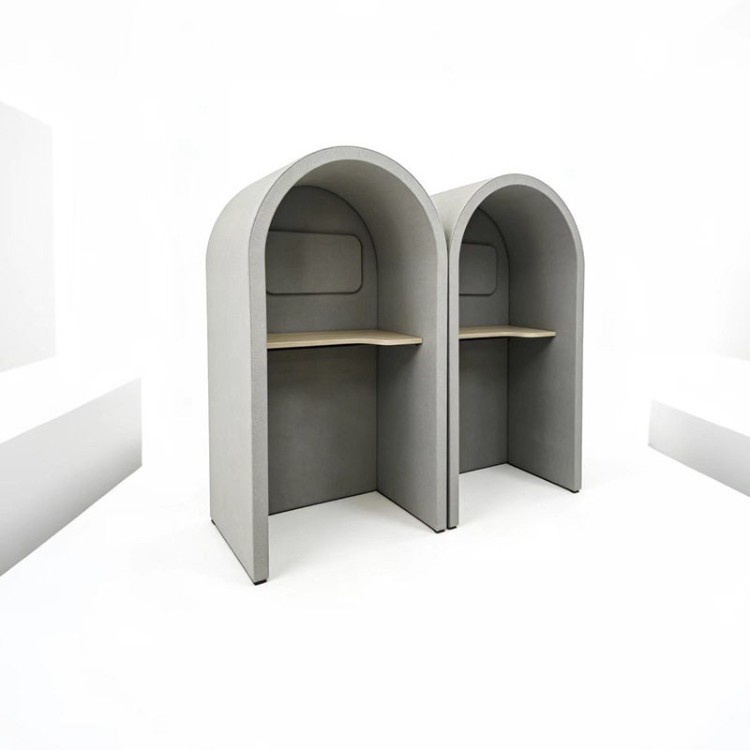 Semi-Enclosed Acoustic Study Pod | Single-Person Focus Work & Reading Booth - Image 4