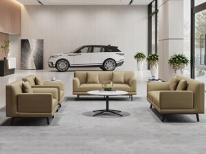 Modern Business Reception Sofa Set | Single & Multi-Seat Office Lounge Sofa