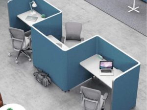 Modern Modular Office Privacy Screen | Semi-Enclosed Dual Workstation Partition 产品内容|Product Overview