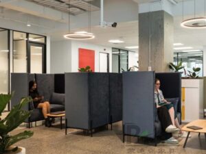 High-Back Privacy Booth Sofa for Modern Commercial Spaces