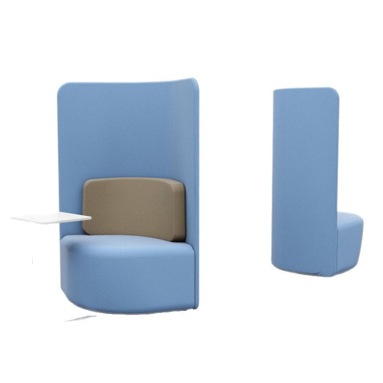 Modern Multi-Directional Upholstered Lounge Chair | Color-Block Design for Offices & Public Spaces - Image 5