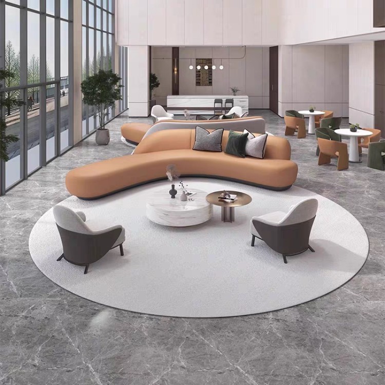 Sculptural Curved Lounge Sofa for Modern Commercial Interiors