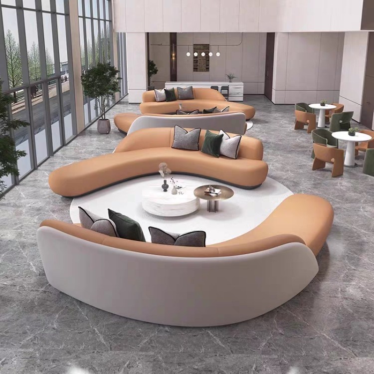 Sculptural Curved Lounge Sofa for Modern Commercial Interiors - Image 2