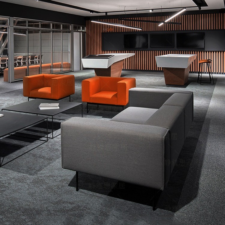 Modern Minimalist Office Sofa | Commercial Lounge & Reception Sofa - Image 2