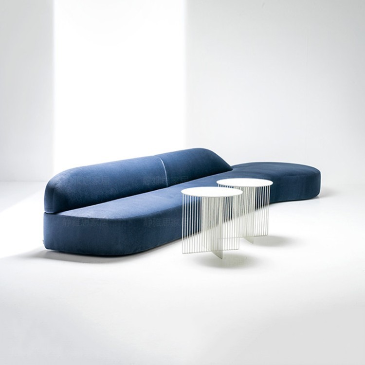 Modern Sculptural Modular Sofa | Curved Lounge Sectional Sofa