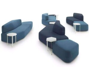 Modern Modular Lounge Sofa | Sculptural Upholstered Seating for Commercial and Public Spaces