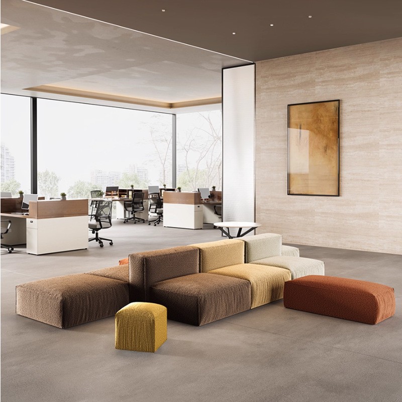 Multicolor Modular Lounge Seating System for Commercial Spaces - Image 3
