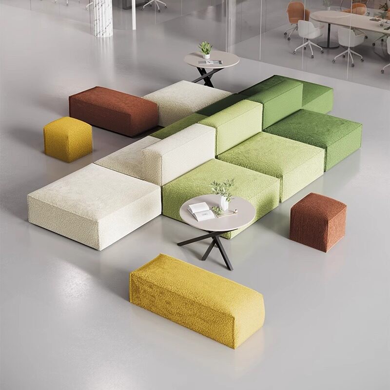 Multicolor Modular Lounge Seating System for Commercial Spaces - Image 5