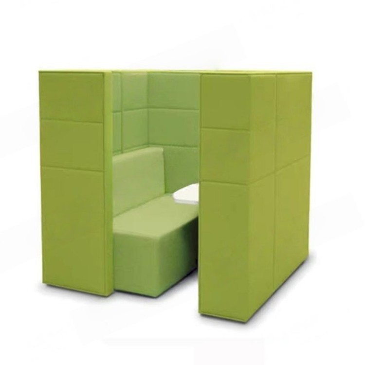 High-Back Enclosed Modular Sofa | Commercial Office Lounge & Semi-Private Work Pod - Image 5